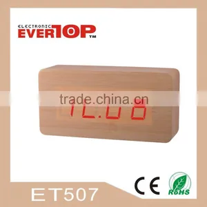 2016 NEW WOODEN LED CLOCK DIGITAL DESK CLOCK ET507 thumbnail-1