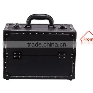 2015 Wholesale Cheap Personalized White Portable Clear Acrylic Makeup Train Case for Women thumbnail-4