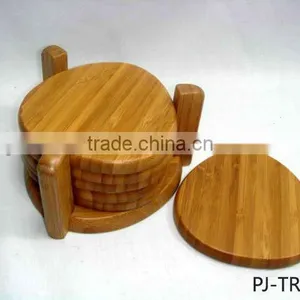 Bamboo Coaster Set thumbnail-1