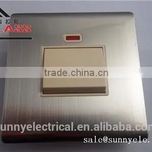 Iraq Electric Light Brushed Stainless Wall Switch and Socket thumbnail-3