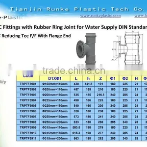 Rubber Water Pipe Fittings DIN Standard PN10 thumbnail-1