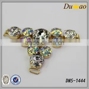Fashion Crystal Rhinestones Glass Stones Woman Shoe Heel Accessories for Shoe thumbnail-2