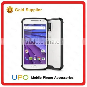 [UPO] High Quality 2 in 1 Hybrid TPU Plastic Soft TPU Shockproof Transparent Mobile Phone Case for Moto G4 Plus thumbnail-5