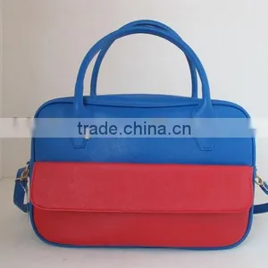 The Dark Blue Big Tote Bag Young Lady PU Bags thumbnail-1