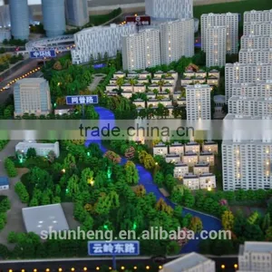 District Planning 3d Architectural Scale Model With Lighting System for Exhibition thumbnail-3