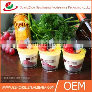 CH07 Unique Design Transparent Pudding Jelly Cups Box With PET Lid Wholesale thumbnail-3