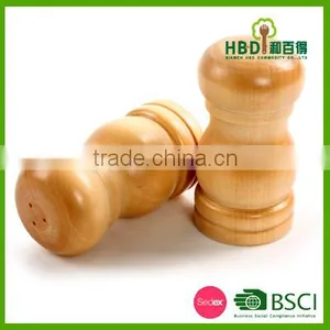 Hot New Products for 2016 Promotional Rubber Wood Salt and Pepper Shaker thumbnail-1