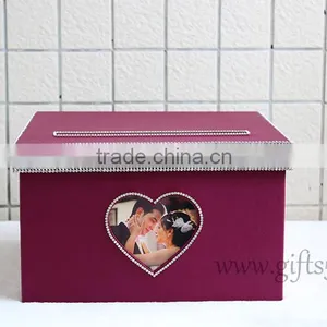 High Quality Wedding Card Box With Photo Frame / Event Card Boxes thumbnail-4
