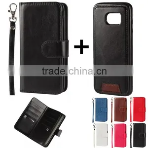 Separable Flip Wallet Leather Phone Case Cover With Lanyard Card Holders for Iphone 7 6 6s Plus 5s se for Coolpad Catalyst thumbnail-1