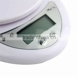 High-end Food Grade Plastic Digit 5kg/1g Kitchen Gram Scale thumbnail-3