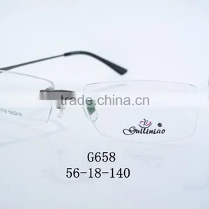 2016 New Stylish Metal Optical Eyeglass Frames Full Rimless G658 thumbnail-1