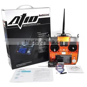 RadioLink AT10II 2.4G 10CH Radio Transmitter With R10DII Receiver thumbnail-1