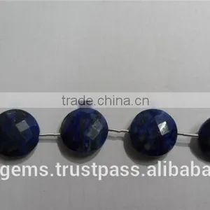 Lapiz Lazuli Coin Faceted thumbnail-1
