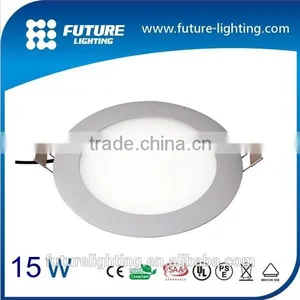 Indoor Ultra Thin Suspended 15W Small Led Round Panel Light , Led Flat Panel Lighting thumbnail-1