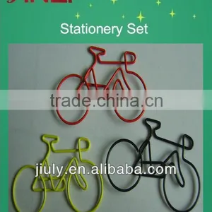 2014 Colorful Bicycle PET Coated Fancy Creative Shape Paper Clips thumbnail-1
