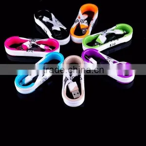 For Iphone 6 Usb Cable With Double Color Noodle Cable Mobile Phone Accessories thumbnail-6