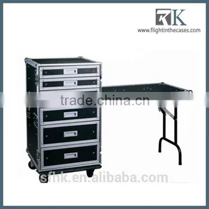 18U Drawer Case With Wheels for Storge the Tool and Cable thumbnail-1