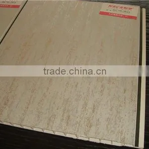Popular Designs Hot Stamping PVC Ceiling Panel Middle Groove thumbnail-1