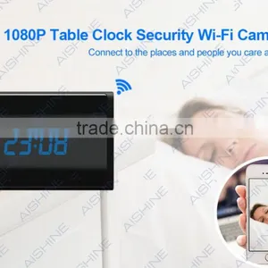 High-tech Multi-functional Item Integrating Spy Table Clock Camera Suppport External 64gb sd Card thumbnail-4