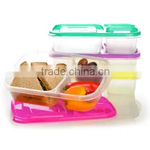 3-Compartment Bento Lunch Box Containers thumbnail-1