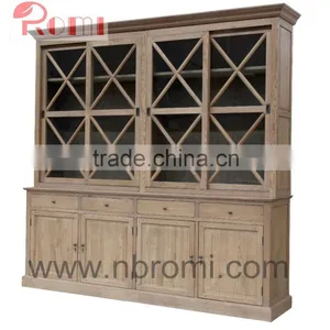 French Provincial Solid Wood Bookcase thumbnail-1