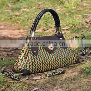 2016 Newest Women's Straw Bags!High-quality Man-made Ladies Travel Beach Handbags Hot Nice Shopping Woven Straw Carry Bags thumbnail-2