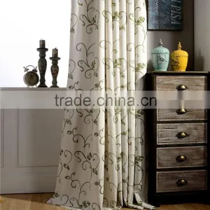 Wholesale Home Voile Curtains and Ready Embroidery Sheer Fabric thumbnail-2
