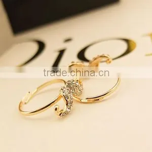 Humor and Popular Smart Mustache Diamante Rings thumbnail-5