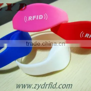NFC LF125KHz RFID Cheap Printed Silicone Smart Wristband thumbnail-3