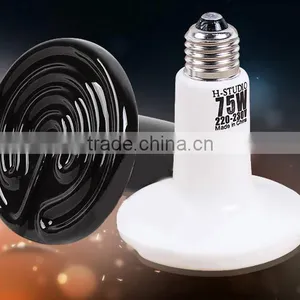 Ceramic Heat Emitter 220-230V Heating Lamp White For Heating/Chicken Coops/Brooding/Grow Heater Light Bulbs thumbnail-1