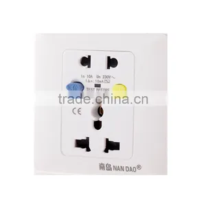 Safety Wall Outlets 220v 10a Automatic Circuit Breaker European Socket Outlet thumbnail-3