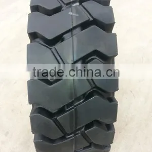 China Good Price Forklift 5.00-8 6.00-9 Pneumatic Shaped Solid Cushion Tires With Holes thumbnail-3