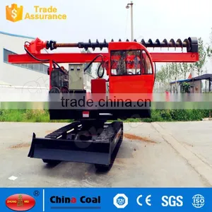 Solar Power Screw Ground Pile Hammer With Crawler thumbnail-1