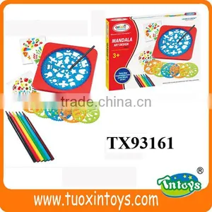 Plastic Kid Flower Drawing Stencil Set thumbnail-6