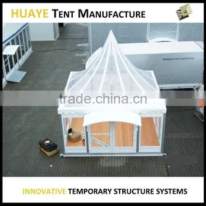 Luxury Glass Wall Roof Full Clear Aluminum Structure Wedding Party Tent for Events With Lining Decor thumbnail-4