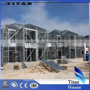 Flat Roof Light Gauge Steel Prefab Town Houses thumbnail-1