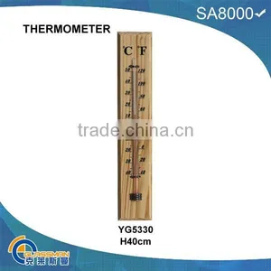 YG5330,wooden Case Glass Thermometer thumbnail-1