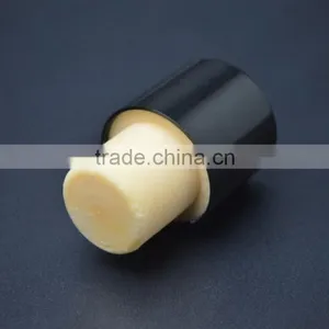 Black Plastic Cap With Synthestic Cork Tall Cork for Glass Bottle T-shape Cork thumbnail-6