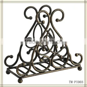 Bronze Scroll Antique Napkin Holder thumbnail-1