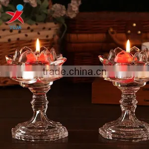 Clear Transparent Butter Lamp Glass Candle Holders thumbnail-1