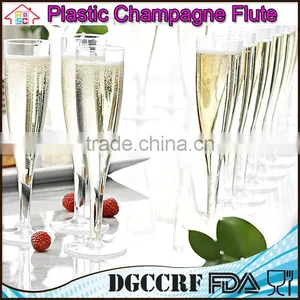 NBRSC Promotional Disposable Hard Plastic Champagne Flutes Party Wine Glasses Cups thumbnail-3