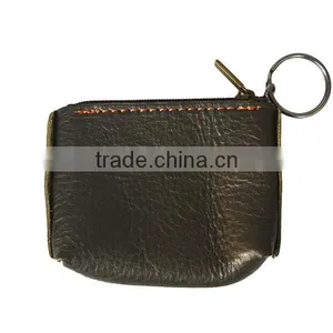 Full Grain Leather Wallet Men Coin Purse From Italy With Card Holder thumbnail-5