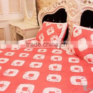 HAND EMBROIDERED BLANKET WITH PILLOW CASES, SOFT, BREATHABLE WITH ELEGANT DESIGNS AND COLORS thumbnail-6