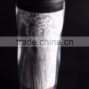 Wholesale 12oz Plastic Insulated Thermos Travel Mug thumbnail-3