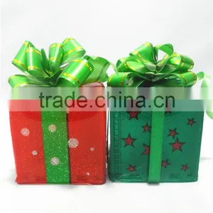Hot Sale Wholesale Christmas Decoration Acrylic Led Gift Box thumbnail-1
