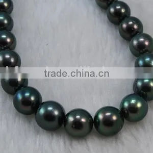14-15mm AAA Natural Tahitian Pearl Strand thumbnail-1