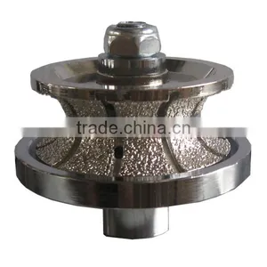 Vacuum Brazed Diamond Profile Wheel /V-shaped Brazed Diamond Router Bits thumbnail-1