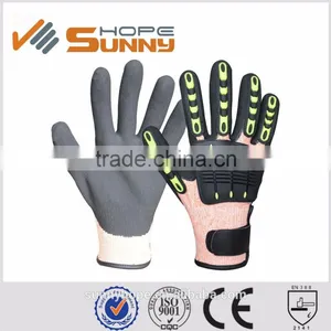 SunnyHope 13gauge HPPE Anti Cut Level 5 TPR Safety Impact Gloves thumbnail-1