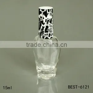 15ml Vase Shape Custom Nail Polish Bottle Brush Cap Custom Print Nail Polish Bottle thumbnail-1