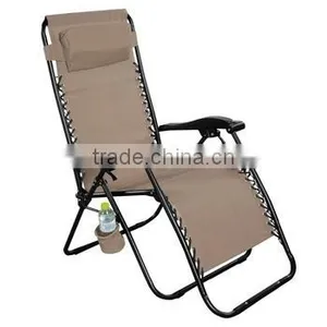 Outdoor Use Convenient Lounge Round Cupholder Cup Chair thumbnail-2